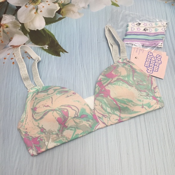 More Than Magic Other - NWT Girls Convertible Bra Marble S 30A